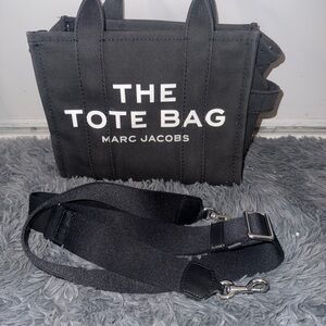 Marc Jacobs Black Canvas Tote Bag